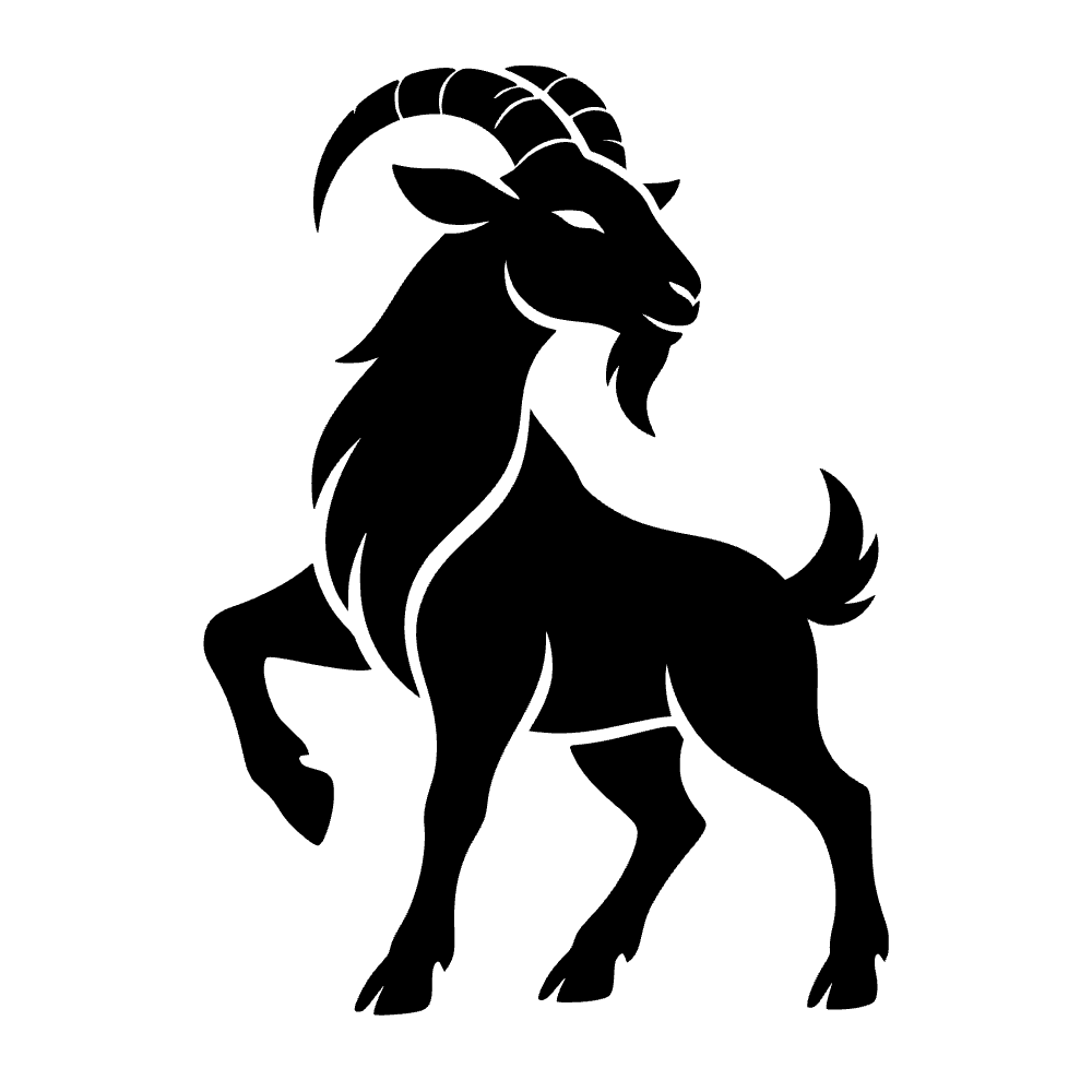 Año de la cabra estilizado — archivo SVG
