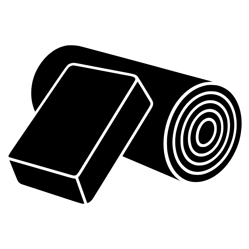 Bloque de yoga apoyado contra — archivo SVG