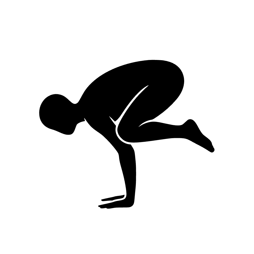 Postura de cuervo en yoga — archivo SVG