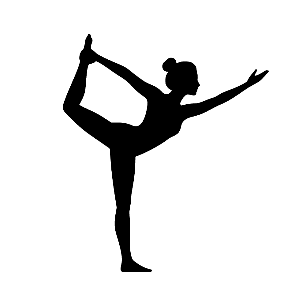Pose de bailarina en yoga — vista previa del archivo SVG