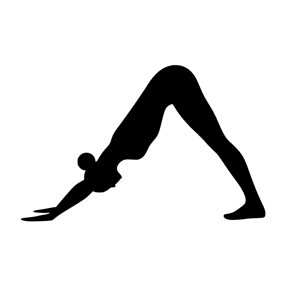 Perro de yoga hacia abajo — vista previa del archivo SVG