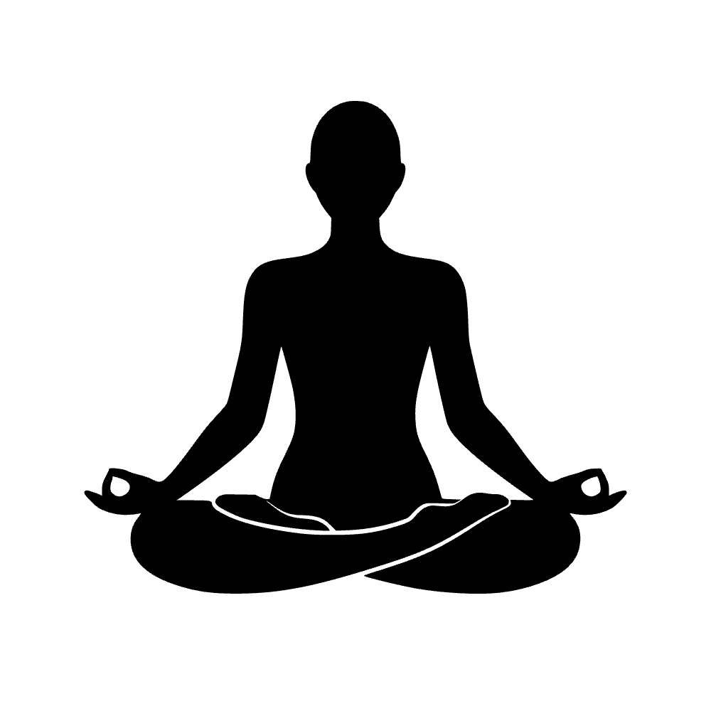 Meditación de loto en yoga — archivo SVG