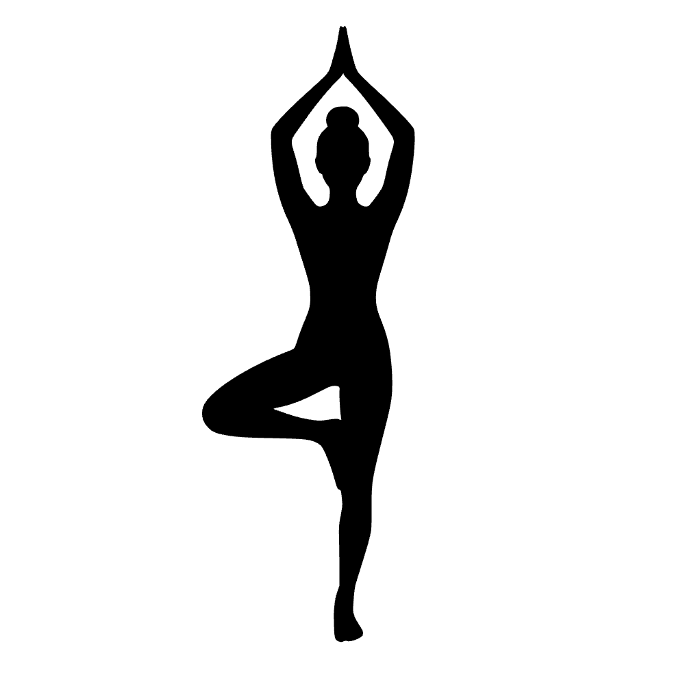 Postura de árbol en yoga — archivo SVG