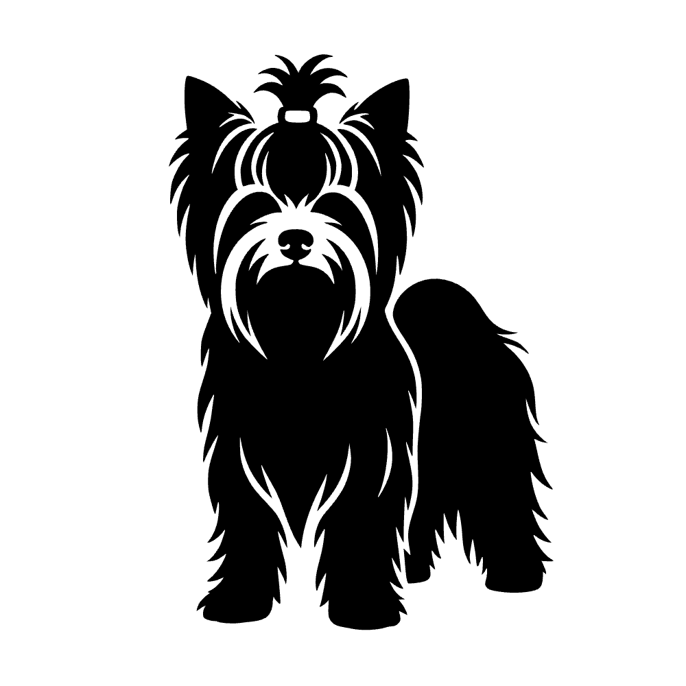 Perro yorkshire terrier — archivo SVG