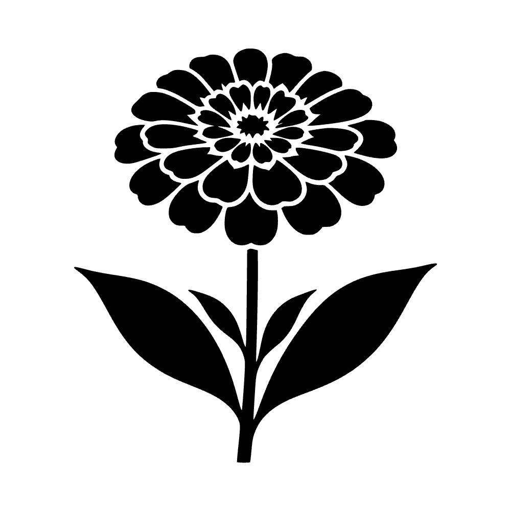 Ícono de flor de zinnia — archivo SVG